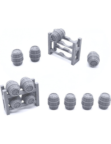 Conjunto de Muebles de Taberna EnderToys 60 Piezas 3D RPG