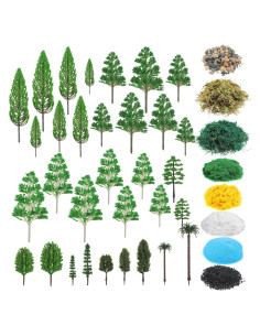 Kit Diorama 40 Piezas Thiccywoov 32 Árboles Miniatura 3-15.75 cm