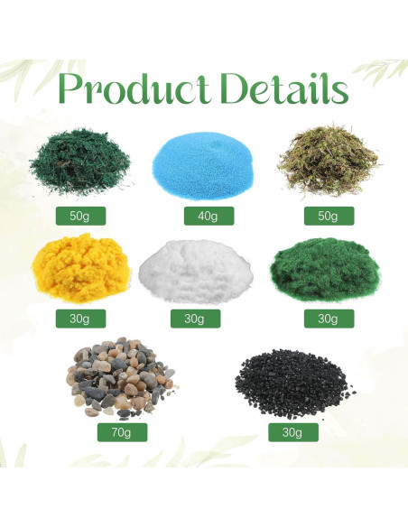 Kit Diorama 40 Piezas Thiccywoov 32 Árboles Miniatura 3-15.75 cm