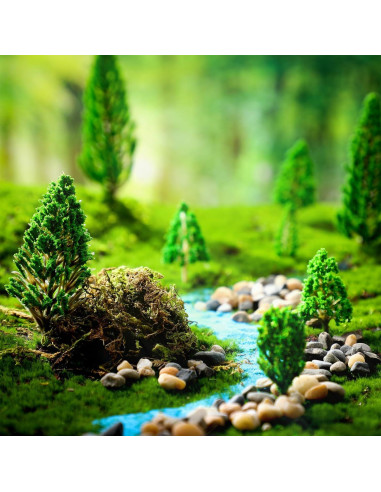 Kit Diorama 40 Piezas Thiccywoov 32 Árboles Miniatura 3-15.75 cm
