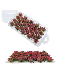 Woohome 32 Piezas Hierba Artificial Roja para Diorama