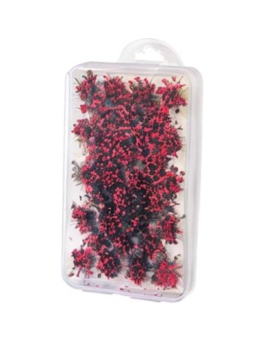 Woohome 32 Piezas Hierba Artificial Roja para Diorama