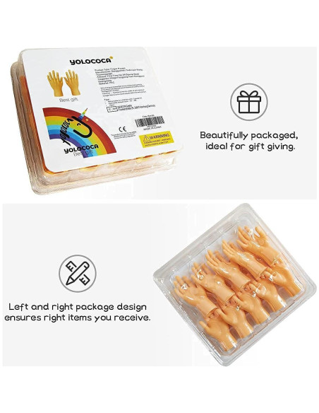 Títeres de Dedo Pequeños Yolococa - 10 Piezas