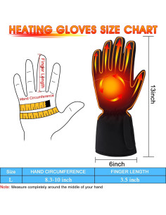 Guantes Calentados Eléctricos GEMSTONEGO Impermeables Talla L 2