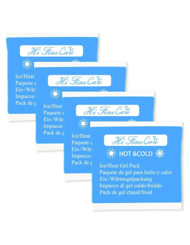 Paquete de Hielo en Gel HI FINE CARE 4 Unidades 13x13 cm