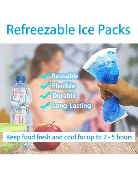 Paquete de Hielo en Gel HI FINE CARE 4 Unidades 13x13 cm