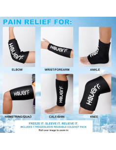 Manga de Compresión Fría Reutilizable HAUEIRR para Rodilla 2