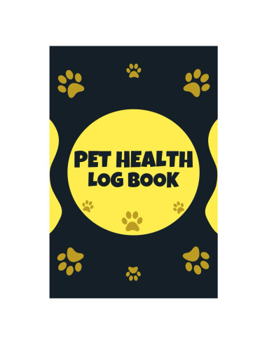 Libro de Registro de Salud de Mascotas - Tapa Blanda 100 Páginas