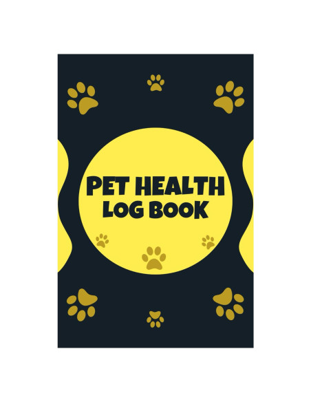 Libro de Registro de Salud de Mascotas - Tapa Blanda 100 Páginas