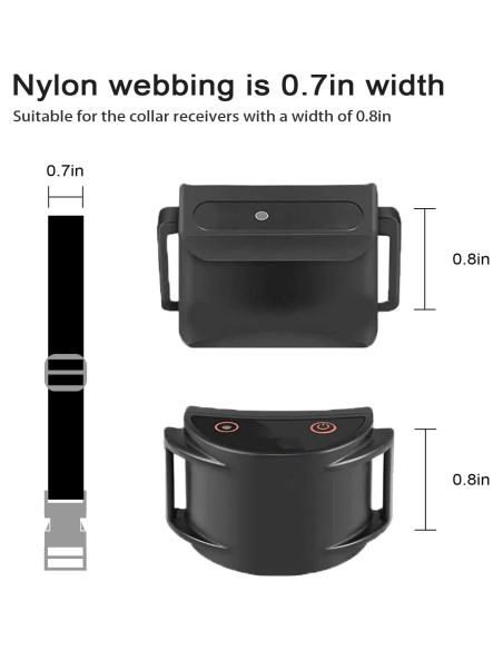 Collar de Reemplazo JIPIMON Nylon Reflectante Ajustable 71cm