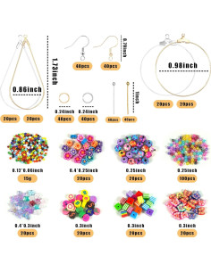 Kit de Fabricación de Pendientes DRWATE 940 Piezas DIY 2