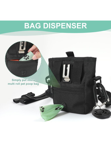 Bolsa de golosinas para perros KHPR con cierre magnético