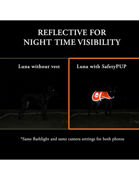 Chaleco Reflectante para Perros SafetyPUP Mediano Rosa