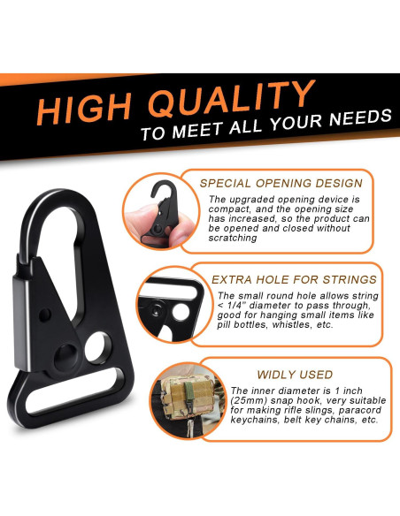 12 Ganchos de Metal CooBigo 1" para Llaveros y Accesorios