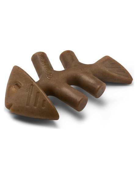 Benebone Fishbone Juguete Duradero para Perros Mediano