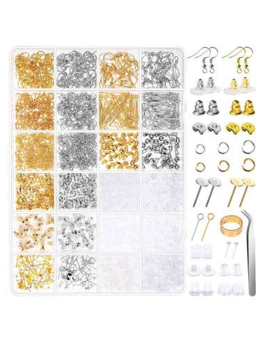 Kit de Fabricación de Pendientes Anezus 2320 Piezas