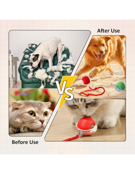 2 Juguetes Interactivos para Gatos y Perros JinRui-T