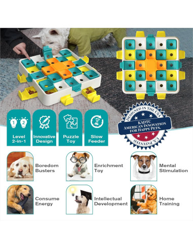 Juguete de Rompecabezas KADTC para Perros Multicolor 37.5 cm