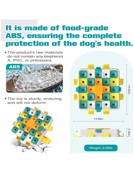 Juguete de Rompecabezas KADTC para Perros Multicolor 37.5 cm Juguete de Rompecabezas KADTC para Perros Multicolor 37.5 cm
