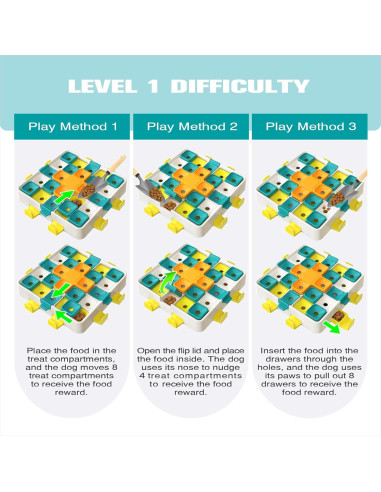 Juguete de Rompecabezas KADTC para Perros Multicolor 37.5 cm