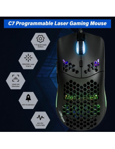 Ratón Gaming XuanGui C7 RGB Ultra Ligero 16000 DPI 2