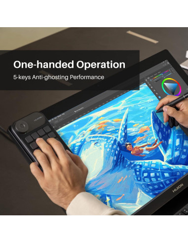 Teclado Programable Bluetooth Huion Keydial Mini 18 Teclas