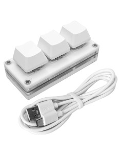 Teclado Mecánico Mini Macro QINIZX USB-C RGB 3 Teclas