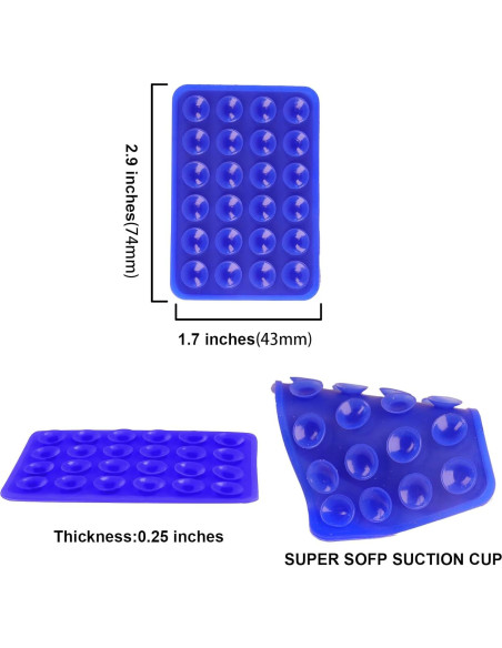 Soporte Adhesivo para Teléfono ADMIRING Negro Universal Soporte Adhesivo para Teléfono ADMIRING Negro Universal