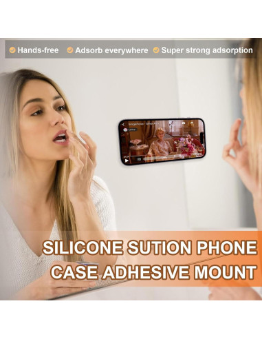 Soporte Adhesivo para Teléfono ADMIRING Negro Universal