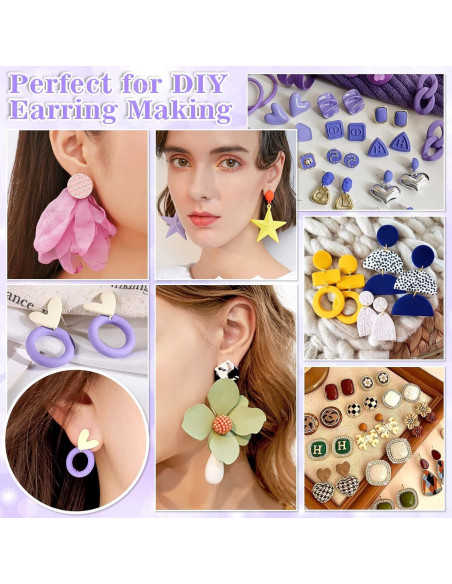 Kit de Pegamento para Joyería Anezus con 600 Piezas de Aretes