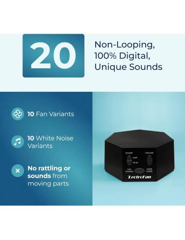 Máquina de Sonido Ruido Blanco LectroFan Classic - Negro