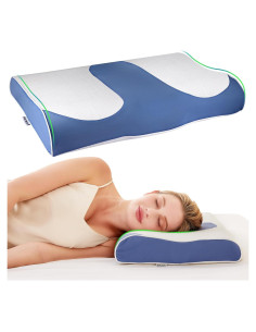 Almohada cervical PACJOY espuma viscoelástica 8.6 cm
