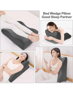 Cojín de Espalda en Cuña Maigandamai 56.9x35.1 cm Viscoelástico 2