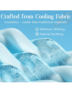 Paquete de 2 Máscaras para Dormir PERBACT Tela Refrigerante 2