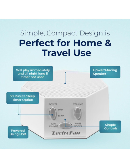Máquina de Ruido Blanco Adaptive Sound Technologies 20 Sonidos
