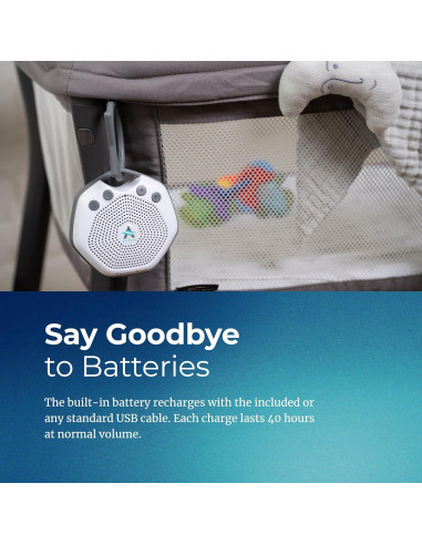 Máquina de Sonido Portátil LectroFan Alpha - Ruido Blanco Recargable