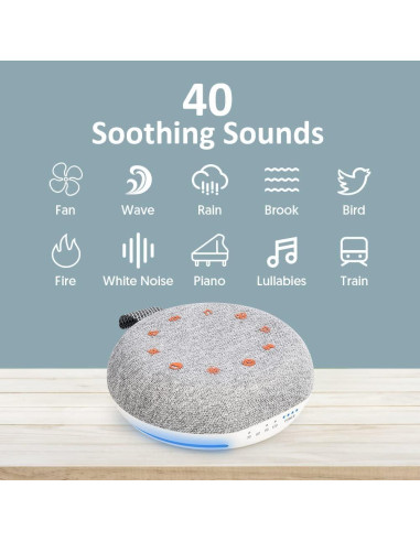 Máquina de Ruido Blanco HEAVTUEN HNUS-101 Recargable USB