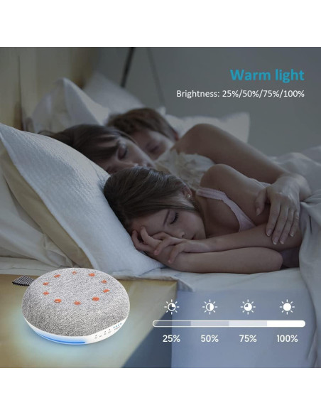 Máquina de Ruido Blanco HEAVTUEN HNUS-101 Recargable USB