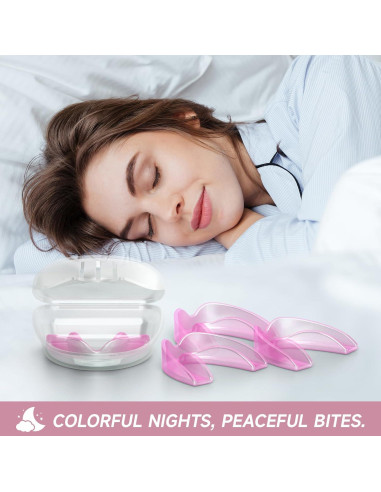 Paquete de 4 Protectores Bucales Medianos Natrlteeth Rosados