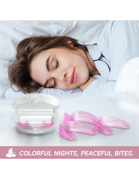 Paquete de 4 Protectores Bucales Medianos Natrlteeth Rosados