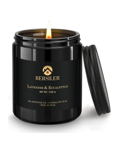 Velas Aromáticas Bersiler Lavanda Eucalipto 200g - Regalo Hombre