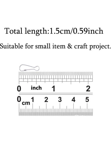 Ganchos de Resorte de Metal Mini Skater 1.5cm 100Pcs