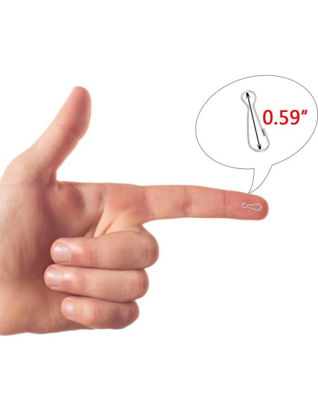 Ganchos de Resorte de Metal Mini Skater 1.5cm 100Pcs