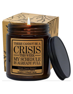 Vela Aromática de Soja 255g Cedar Crate Market - Regalo Divertido