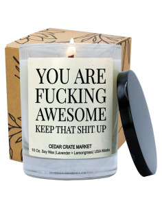 Vela Aromática Cedar Crate Market 10 oz - Eres Increíble