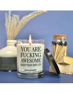 Vela Aromática Cedar Crate Market 10 oz - Eres Increíble 2