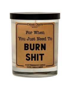 Vela de Soja Aromática Cedar Crate 283g - Malvavisco Tostado