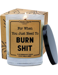 Vela de Soja Aromática Cedar Crate 283g - Malvavisco Tostado 2