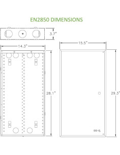 Cubierta con Bisagra On-Q 28" (71,12 cm) Acero Laminado 2