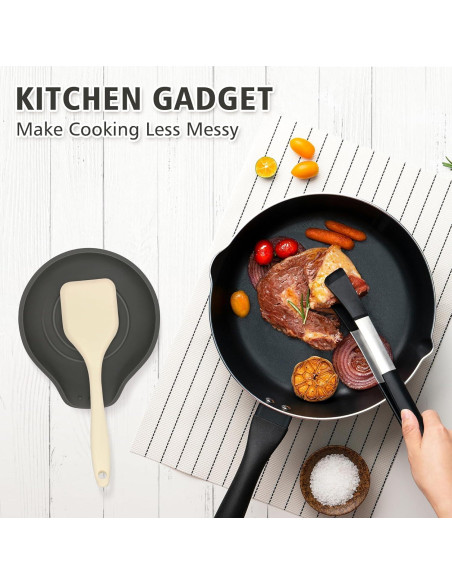 Soporte de Cuchara de Silicona VanlonPro Negro 15x13 cm Soporte de Cuchara de Silicona VanlonPro Negro 15x13 cm